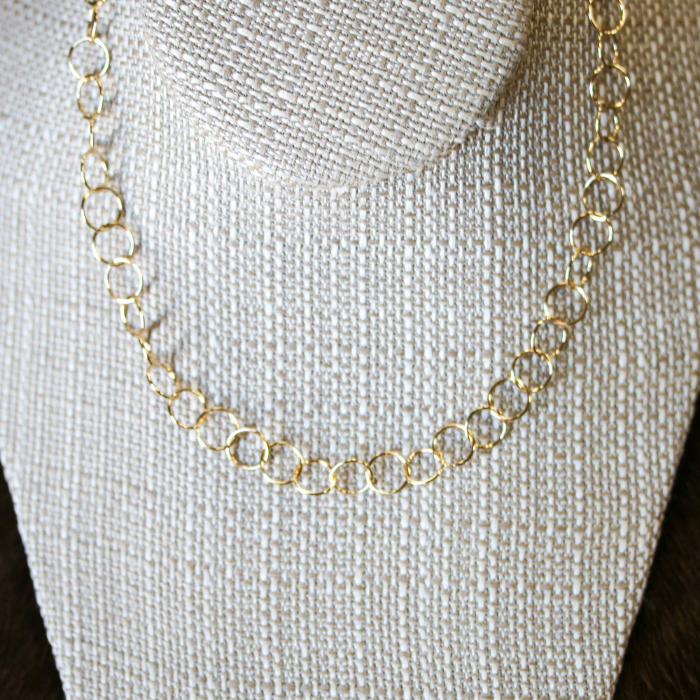 large circle chain SILVER PLATE