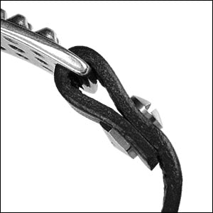 10mm flat MESH SKULL bracelet bar ANT SILVER - 10 pcs