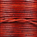 1.5mm round Indian leather - natural red - 25m SPOOL