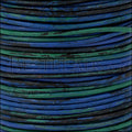 1mm round Indian leather - BLUE & GREEN - 25m SPOOL