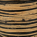 1mm round Indian leather - BLACK & NATURAL - 25m SPOOL