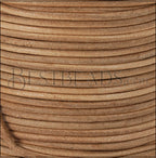 1mm round Indian leather - CREAM - 25m SPOOL