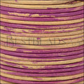 1.5mm round Indian leather - PINK & NATURAL - 25m SPOOL