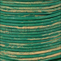 1.5mm round Indian leather - TURQUOISE & NATURAL - 25m SPOOL