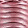 1.5mm round Indian leather - pink metallic - 25m SPOOL