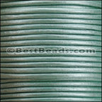 1.5mm round Indian leather - fern metallic - 25m SPOOL