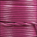 1mm round Indian leather - mulberry - 25m SPOOL