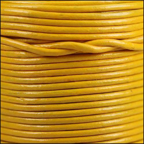 1.5mm round Indian leather - fire - 25m SPOOL