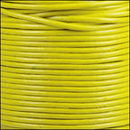 1.5mm round Indian leather - lime yellow - 25m SPOOL