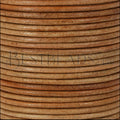 2mm round Indian leather - cream - 25m SPOOL