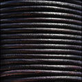 3mm round Indian leather - natural espresso - 25m SPOOL