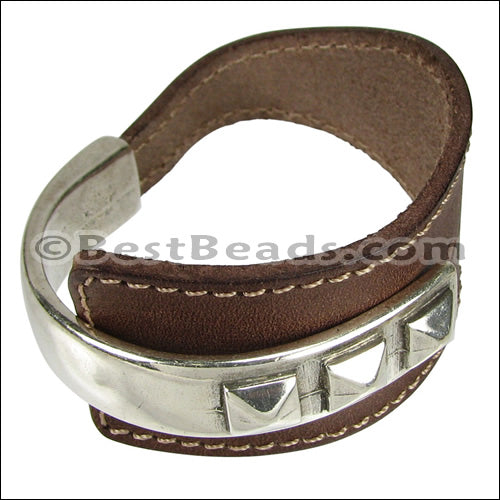 6in Leather Cuff Bracelet KIT - Customized