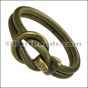 Sample bracelet (antique brass shown).