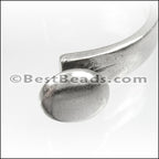 5mm round CUFF DISC clasp SHINY GOLD - 5 pcs