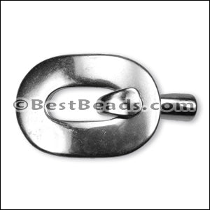 2mm round BUCKLE & HOOK clasp ANT BRASS 5 clasps