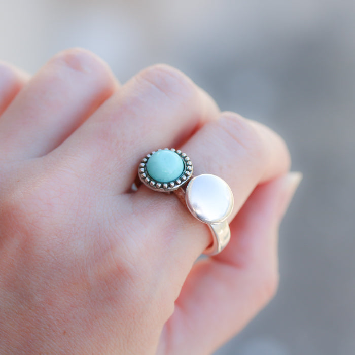 2mm round DISC half ring - 10 pcs