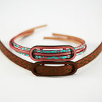 10mm flat LEATHER FRAME - STYLE 1 - WALLPAPER - 5 pcs