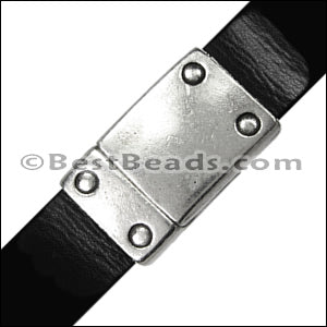10mm flat RIVET magnetic clasp ANT BRASS - 10 clasps