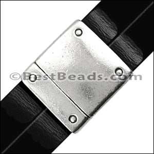 20mm flat RIVET magnetic clasp ANT COPPER - 5 clasps