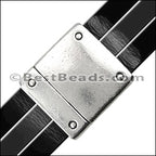 15mm flat RIVET magnetic clasp ANT BRASS - 5 clasps