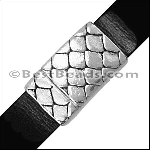 10mm flat SCALES magnetic clasp ANT SILVER - 10 clasps