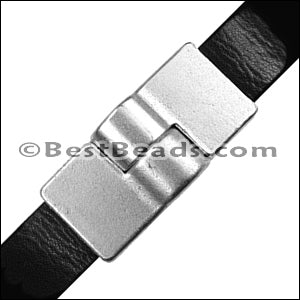 10mm flat HINGE magnetic clasp ANT BRASS - 10 clasps