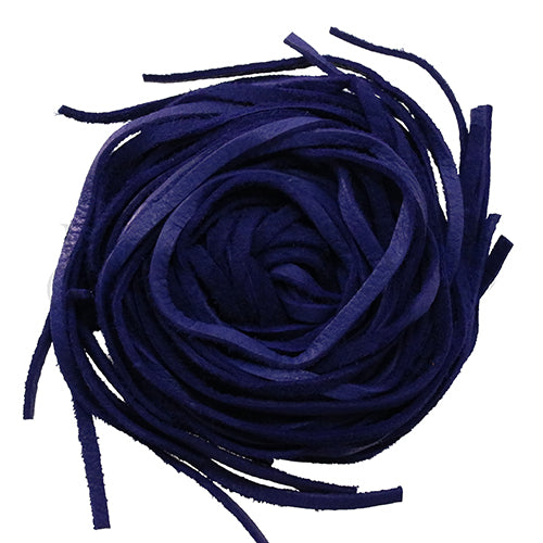 3mm Flat DEERSKIN lace PURPLE - Bag of 10