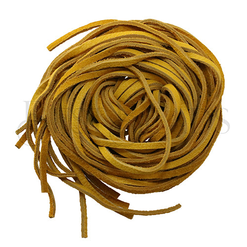 3mm Flat DEERSKIN lace GOLD - Bag of 10