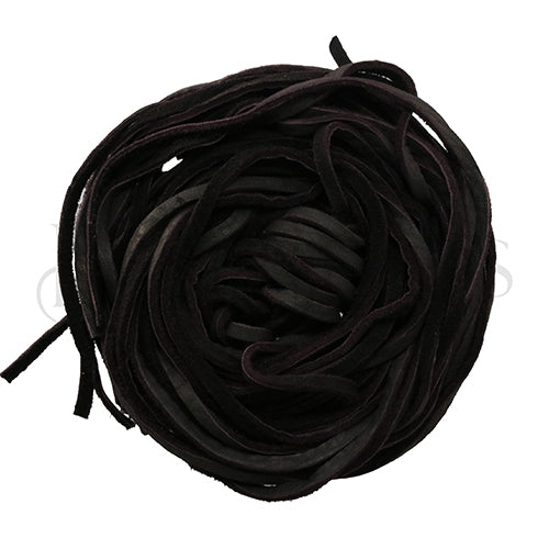 3mm Flat DEERSKIN lace DARK CHOCOLATE - Bag of 10