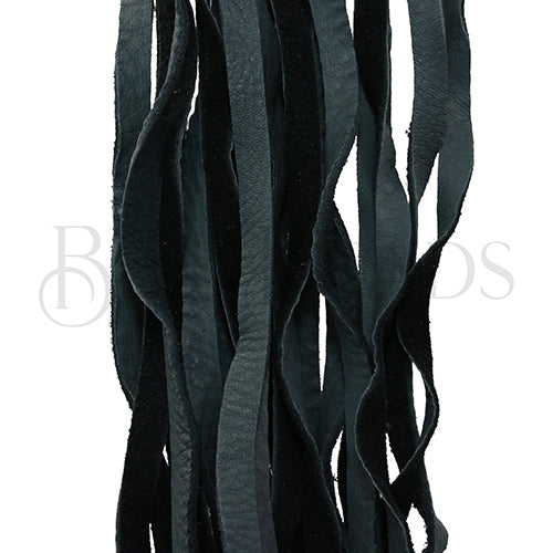 6mm Flat DEERSKIN lace GREY - Bag of 10