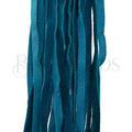 6mm Flat DEERSKIN lace DARK TURQUOISE - Bag of 10