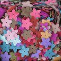 Suede Flowers - MEDIUM Bellflower - 10 pcs Assorted