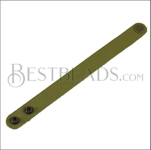Leather STRAP bracelet AVOCADO
