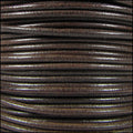 2mm Round Mediterranean Leather CHOCOLATE BROWN - 20m SPOOL