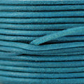 2mm Round Mediterranean Leather TURQUOISE - 20m SPOOL