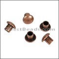 Glue - in Bead Cap ANT. COPPER - 25 pcs