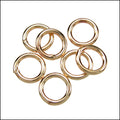 CLOSED jump ring 6mm ounce GOLD
