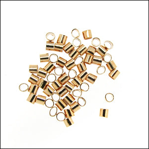 Crimp Tubes GOLD PLATE - 2 grams