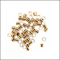 Crimp Tubes GOLD PLATE - 2 grams
