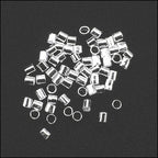 Crimp Tubes SILVER PLATE - 2 grams