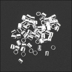 Crimp Tubes SILVER PLATE - 2 grams