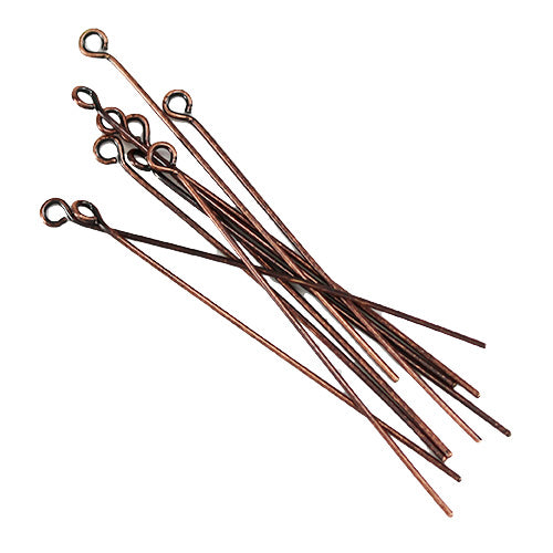 EYE Pin 2 inch 20 gauge ANT.COPPER - ounce