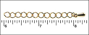 2" Extension Chain GOLD - 50 pcs