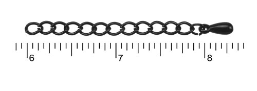 2" Extension Chain NITE BLACK - 50 pcs