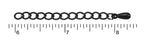 2" Extension Chain NITE BLACK - 50 pcs