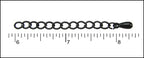 2" Extension Chain NITE BLACK SHINY - 50 pcs