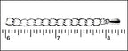 2" Extension Chain RHODIUM - 50 pcs