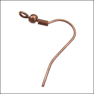 French Hook Earwire ANT COPPER - 72 pcs