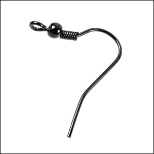French Hook Earwire GUNMETAL - 72 pcs