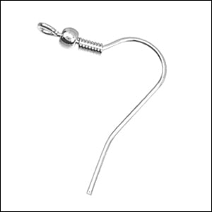 French Hook Earwire SILVER PLATE - 72 pcs